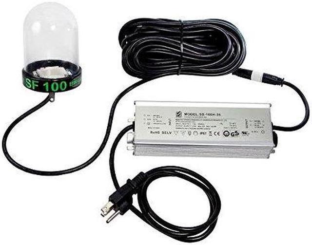 Main image of Hydro Glow SF100G 100W/120VVAC Underwater Dock Light - Green Anchored To Bottom