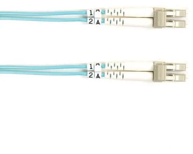 Alt view image 2 of 10 - Black Box FO10G-001M-LCLC 3.28 ft. Aqua Multimode Value Line Patch Cable