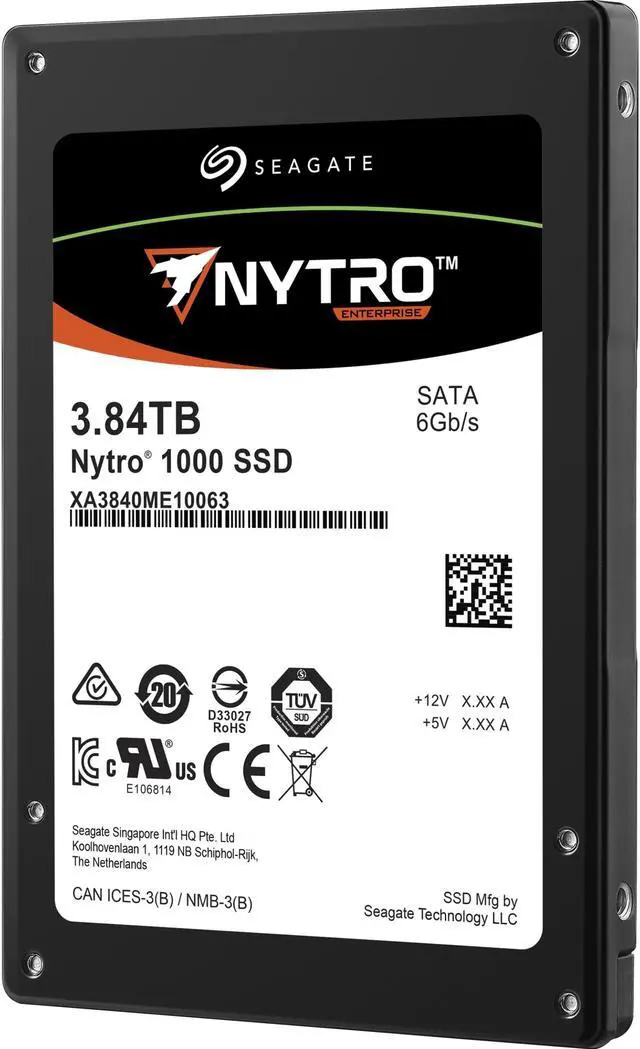 Alt view image 3 of 7 - Seagate Nytro 1551 XA3840ME10063 2.5" 3.84TB SATA III 3D TLC Solid State Disk - Enterprise