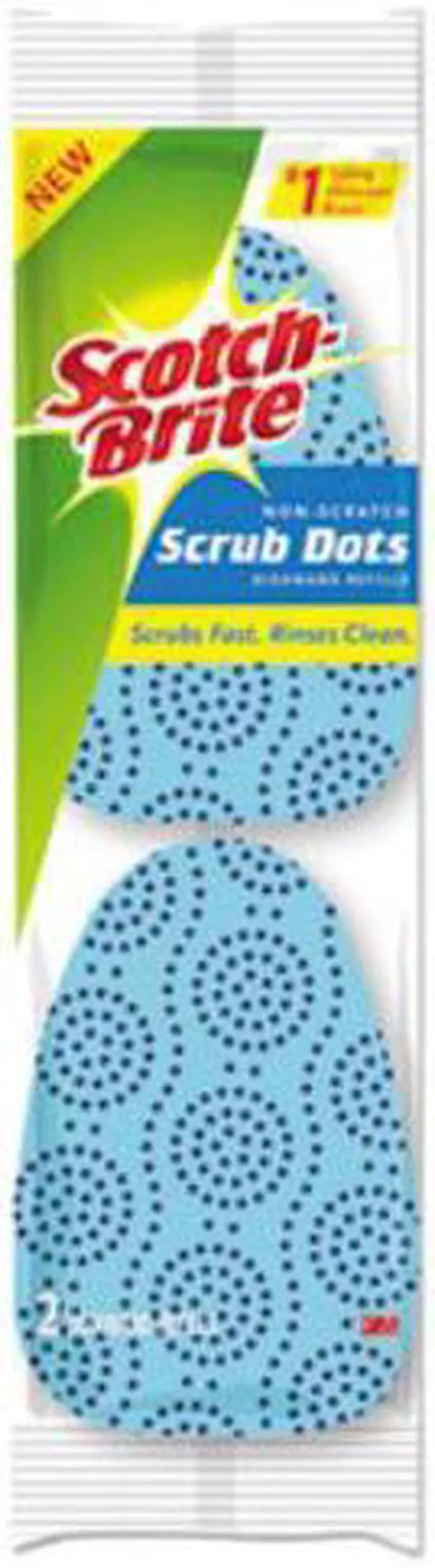 Main image of Scotch-Brite 487-2-7 Heavy Duty Sponge Refill, Blue, 2 Piece