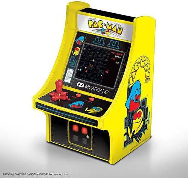 Alt view image 13 of 20 - MY ARCADE Bandai Namco PAC-MAN 6" Micro Arcade Machine Portable Handheld Video Game