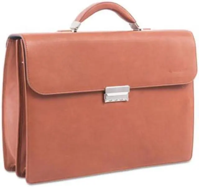 Main image of Swiss Mobility Cognac Milestone Briefcase, Holds Laptops 15.6" Model 49545807SM