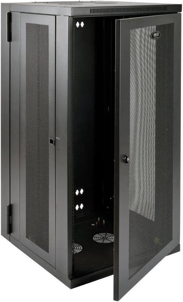 Alt view image 9 of 20 - Tripp Lite SmartRack 26U UPS-Depth Wall-Mount Rack Enclosure Cabinet, Hinged Back