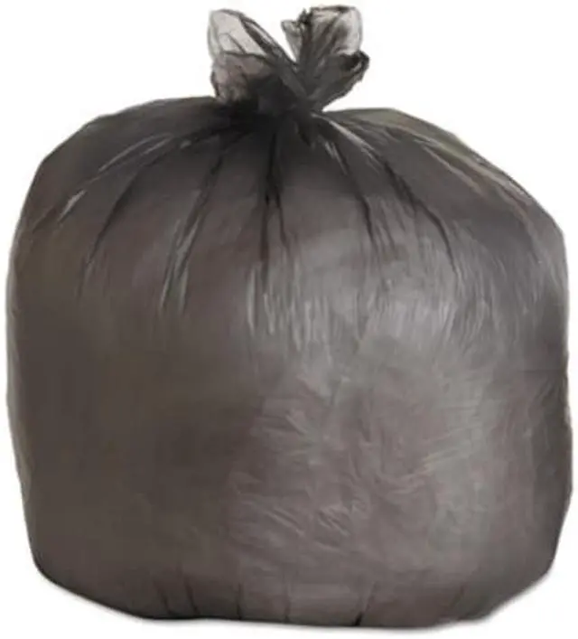 Alt view image 2 of 6 - High-Density Can Liners, 40 x 46, 40-45gal, 19mic Equivalent, Black, 6/Carton BWK404622BLK