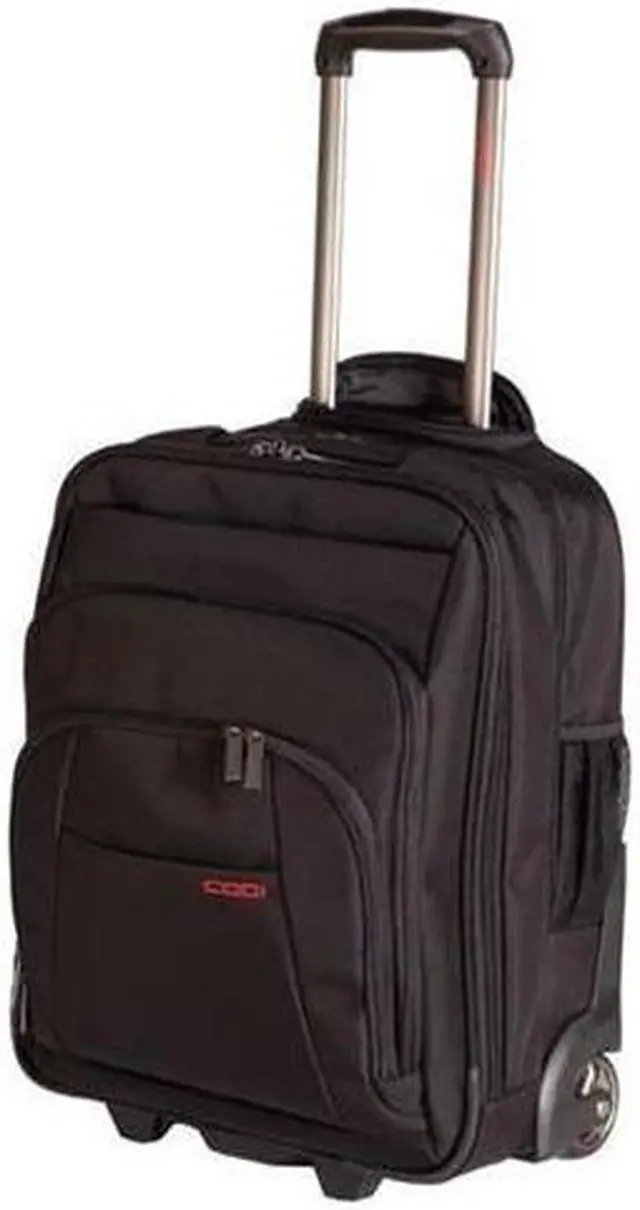 Alt view image 9 of 18 - Codi Mobile max Carrying Case (Roller) for 17.3" Travel Essential - Black - Nylon - 18.5" Height x 13.8" Width x 9" Depth