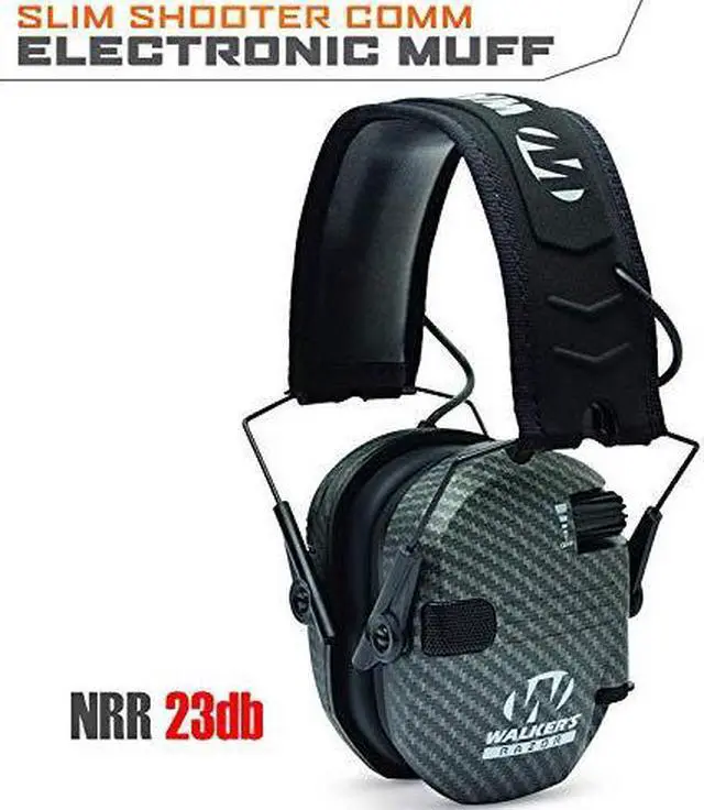 Alt view image 6 of 10 - Walker's Game Ear Walker's Razor Slim Electronic Muff - Carbon