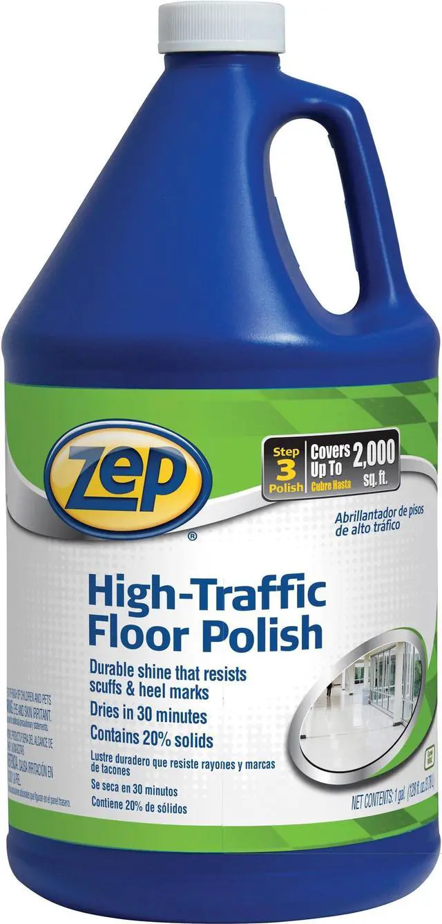 Alt view image 8 of 13 - Zep High Traffic Floor Polish 1 gal Bottle 1044999