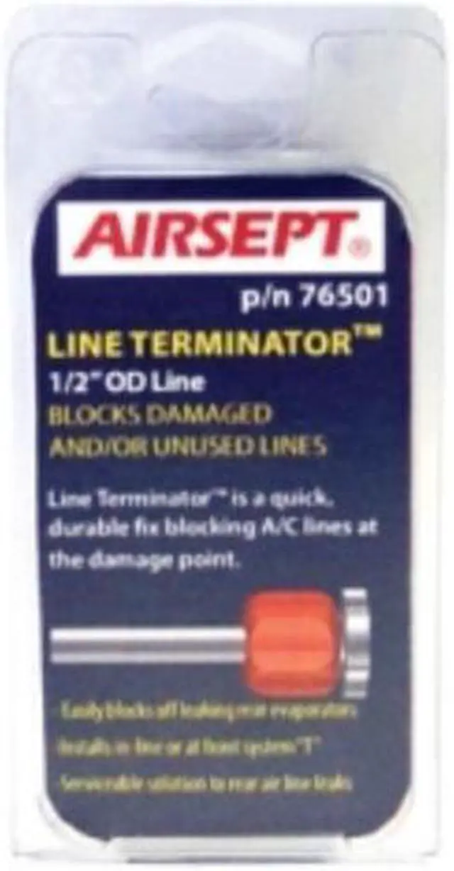Alt view image 2 of 2 - AIRSEPT 76501 Line Terminator Rear AC Blockoff 1/2" OD