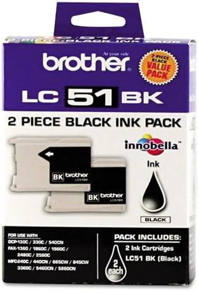 Alt view image 4 of 17 - Brother International Corporat Black Ink Cartridge-2 Pack