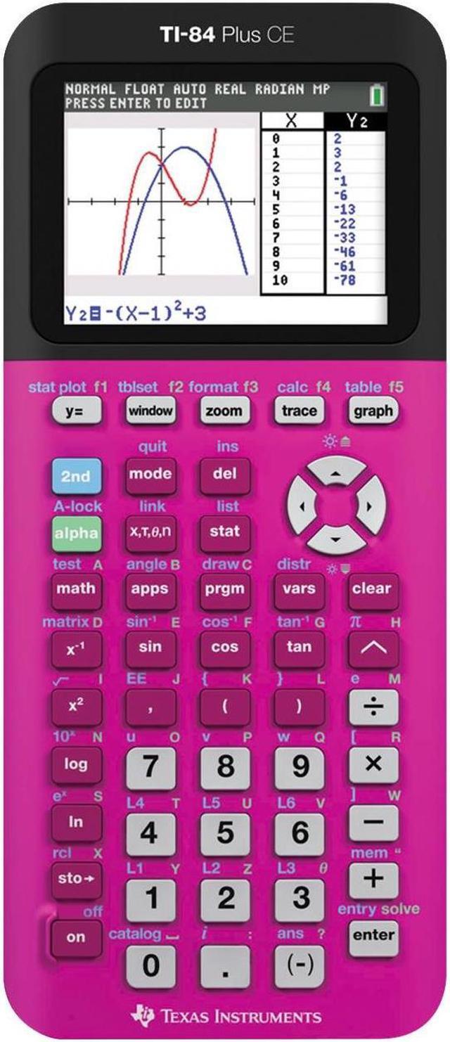 Alt view image 3 of 11 - Texas Instruments TI-84 Plus CE Graphing Calculator - Blue