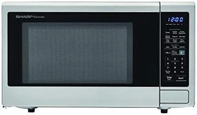Alt view image 2 of 4 - Sharp SMC1442CS 1.4 cu. ft. 1000W Carousel Countertop Microwave Oven, Stainless Steel