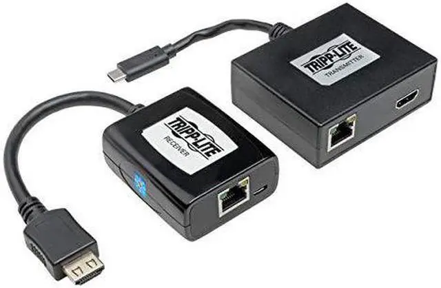 Alt view image 7 of 9 - Tripp Lite USB C to HDMI Over Cat6 Extender Kit w/ PoC USB 3.1 1080p 150ft