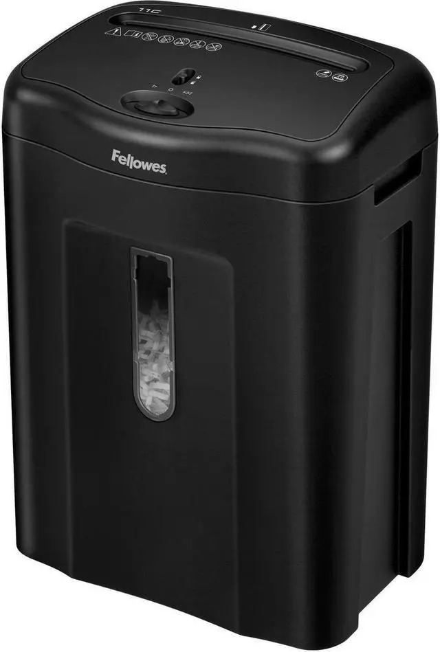 Alt view image 8 of 20 - Fellowes Powershred 11C Cross-Cut Shredder 11 Sheet Capacity 4350001