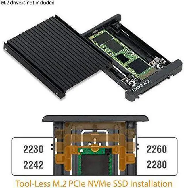 Alt view image 8 of 17 - Icy Dock Mb705m2p-B Drive Enclosure For 2.5" - U.2 (Sff-8639) Host Interface External - Black