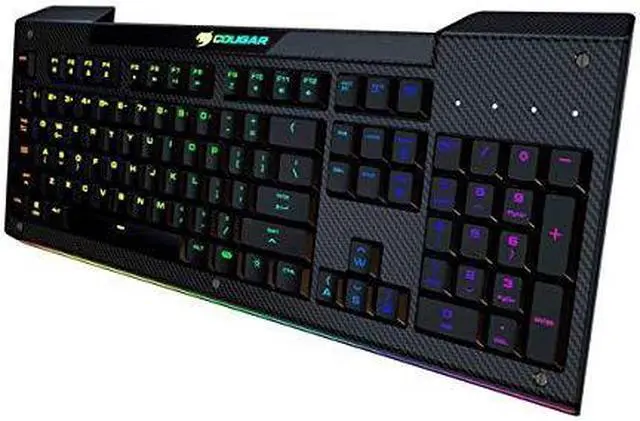 Alt view image 8 of 14 - Cougar Aurora S Gaming Keyboard with Carbonlike Design and Multicolor Lighting