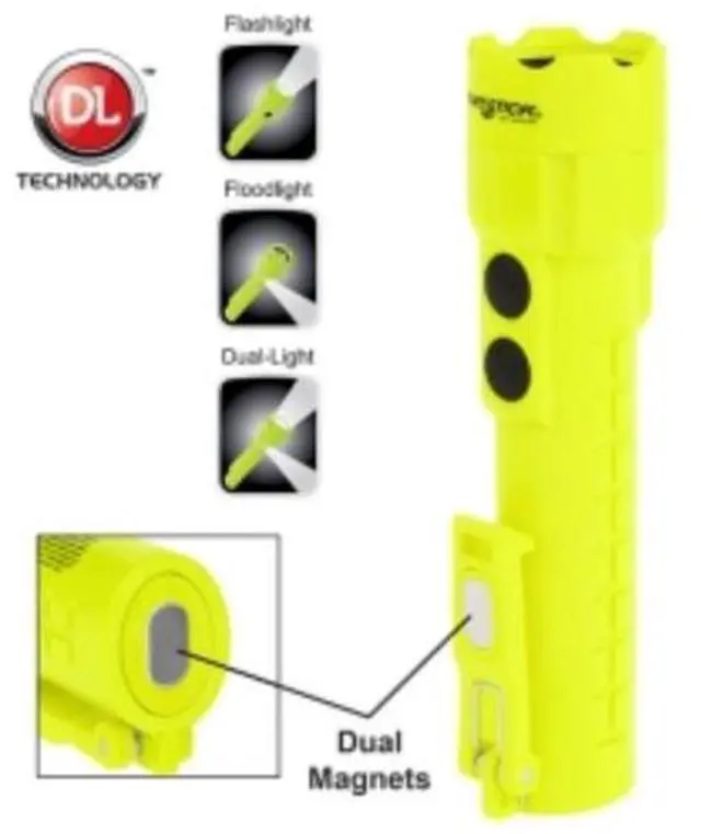 Alt view image 4 of 17 - Nightstick Intrinsically Safe Permissible Dual-Light 3AA Flashlight,Dual Magnets