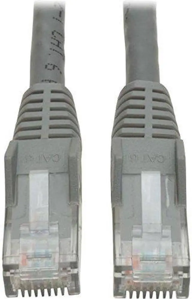 Alt view image 2 of 12 - CAT6 GIGABIT SNAGLESS MOLDED PATCH CABLE (RJ45 M/M) - GREY, 35-FT.