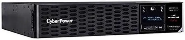 Alt view image 6 of 20 - CyberPower PR1500RTXL2UCN - UPS - 2U - line-interactive - 100/110/120/125 VAC - 1500Watt - 1500VA - USB, Serial, SNMP, Relay, Cloud, EPO - 8 NEMA 5-15R - Black