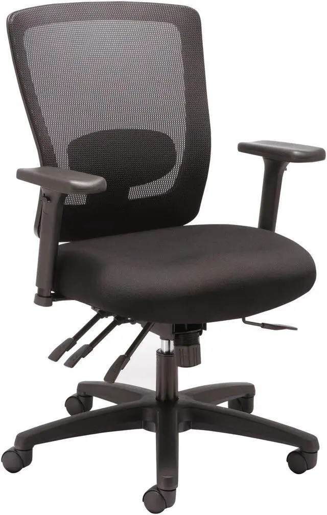 Alt view image 11 of 20 - Alera - HALE752 - Alera Envy Series Mesh Mid-Back Multifunction Chair, Black