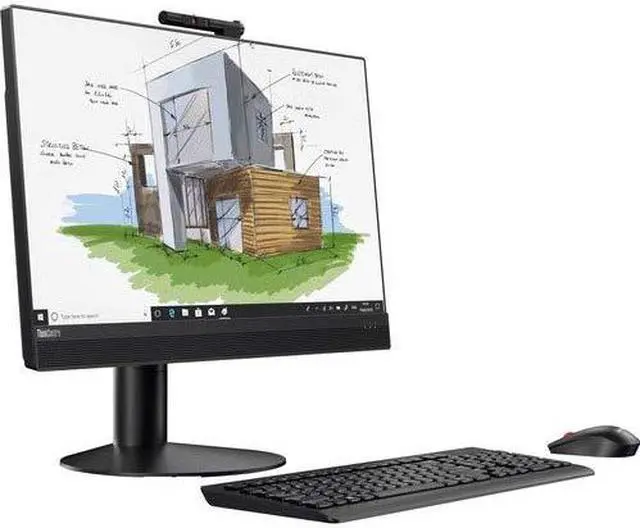 Main image of Lenovo All-in-One Computer ThinkCentre M920z Intel Core i5-8500 4GB DDR4 500GB HDD 23.8" Touchscreen Windows 10 Pro 64-Bit