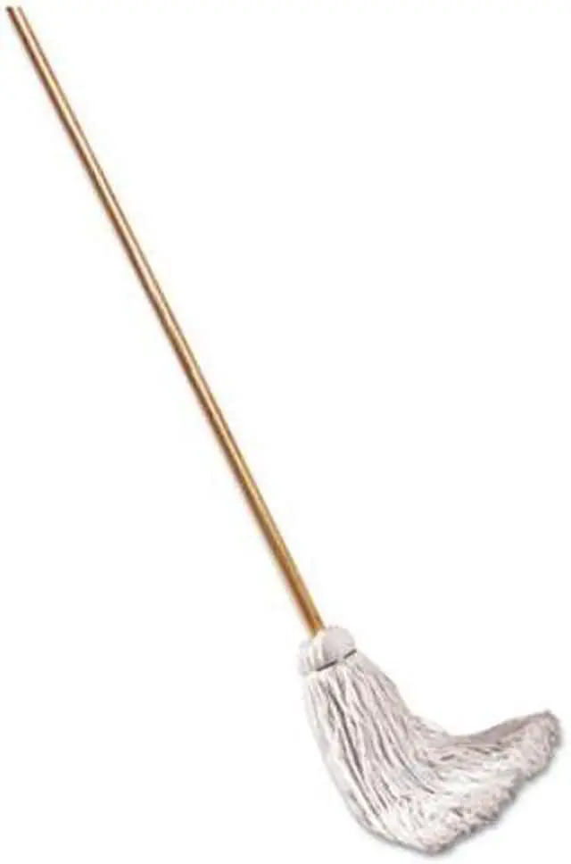Alt view image 3 of 13 - Boardwalk Deck Mop; 48" Wooden Handle 12oz Cotton Fiber Head 6/Pack 112C