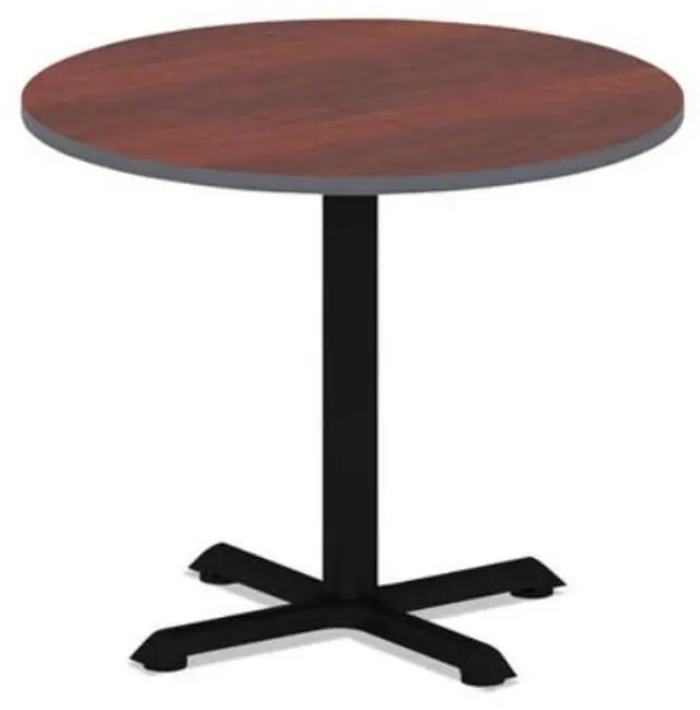 Alt view image 5 of 12 - Reversible Laminate Table Top, Round, 35 1/2 dia., Medium Cherry/Mahogany