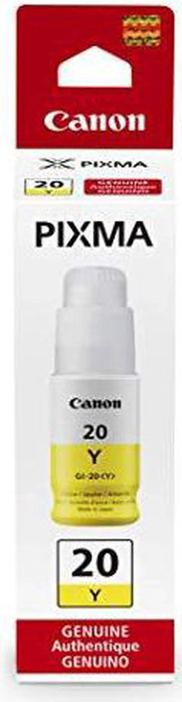 Alt view image 2 of 12 - Canon Canon GI-20 MegaTank Ink - Inkjet - Yellow - 1 Each