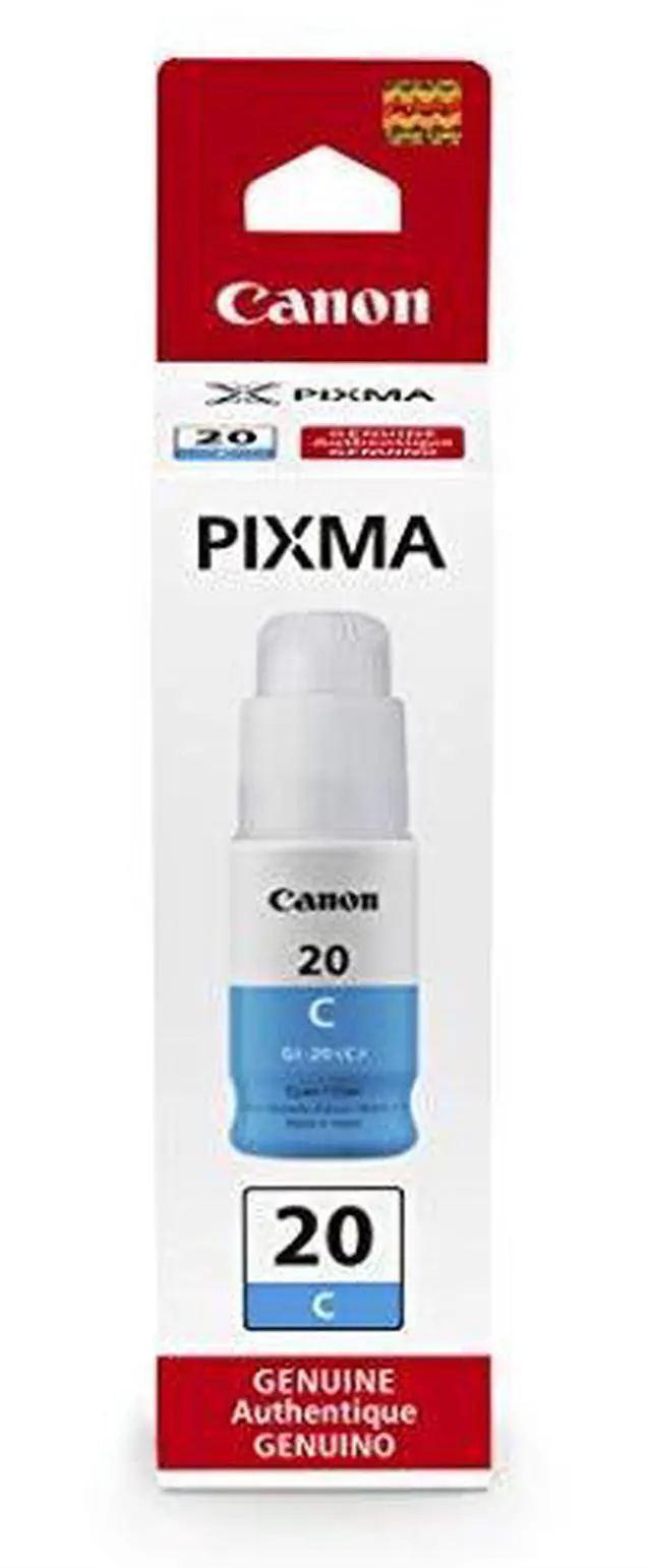 Alt view image 2 of 10 - Canon Canon GI-20 MegaTank Ink - Inkjet - Cyan - 1 Each