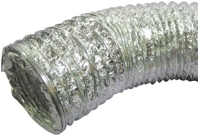 Alt view image 3 of 6 - Deflecto F0408MSX/30 Aluminum Duct (Supurr-Flex transition ducting; 8ft)