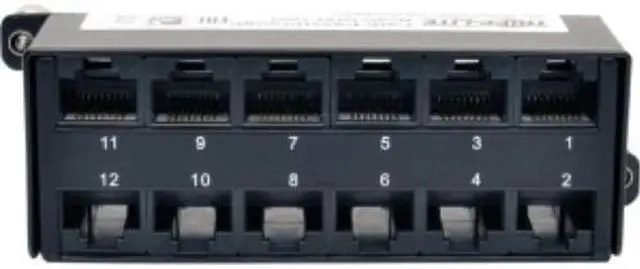 Alt view image 9 of 20 - Tripp Lite Cat6a Pass-Through Cassette - (x12) RJ45 (N484-12RJ)