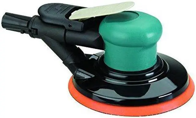 Alt view image 2 of 3 - Air Random Orbital Sander, 6" Vinyl or Hook, 3/16" Orbit Dia., Vacuum, 0.25 HP
