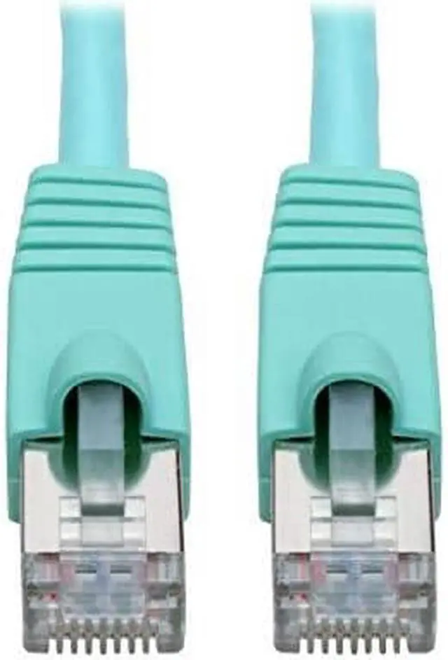 Alt view image 3 of 19 - TRIPP LITE N262-007-AQ CAT6A 10GCERTIFIED SNAGLESS SHIELDED STP NETWORK PATCH CABLE RJ45 MM, POE, AQUA,