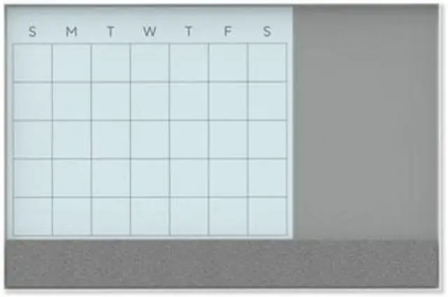 Main image of U Brands Board,Glass,3n1,35x23,Wh 3197U0001