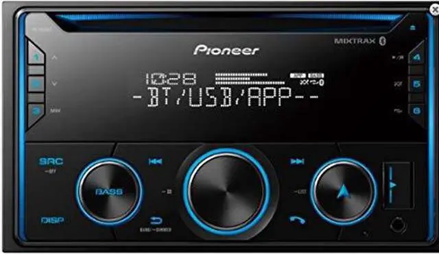 Alt view image 3 of 10 - Pioneer FH-S520BT Double-DIN CD Audio with Built-in Bluetooth