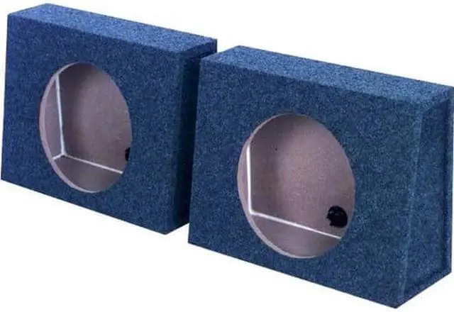 Alt view image 2 of 8 - Qpower QTW10S *Tw10S* Empty Split Woofer Box; 10" Angle;
