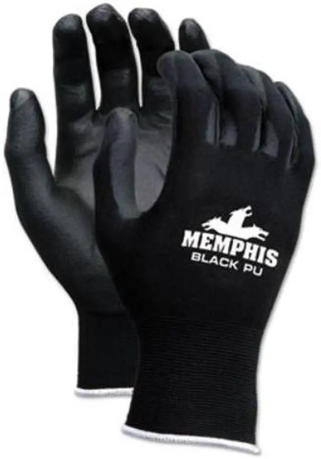 Alt view image 2 of 2 - Crews 9669XS Nylon Gloves, Black - Small