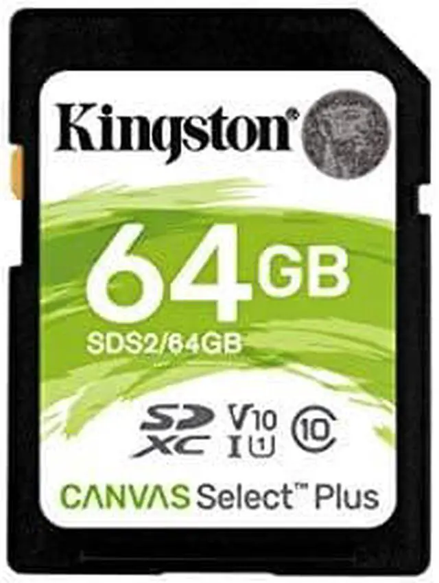 Alt view image 2 of 15 - Kingston Canvas Select Plus - Flash memory card - 64 GB - Video Class V10 / UHS-I U1 / Class10 - SDXC UHS-I