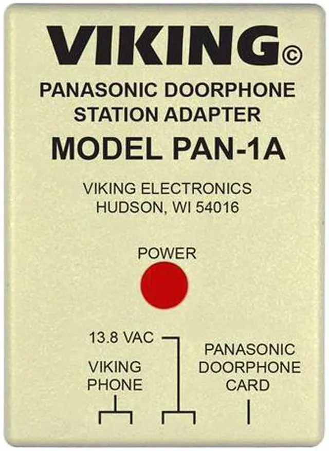 Alt view image 2 of 2 - VIKING PAN-1A PANASONIC DOORPHONE INTERFACE