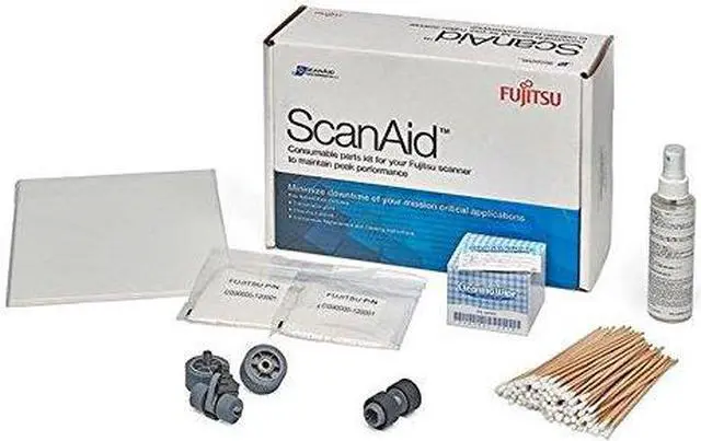 Alt view image 2 of 7 - Fujitsu ScanAid Cleaning and Consumable Kit Fi-7600 Fi-7700