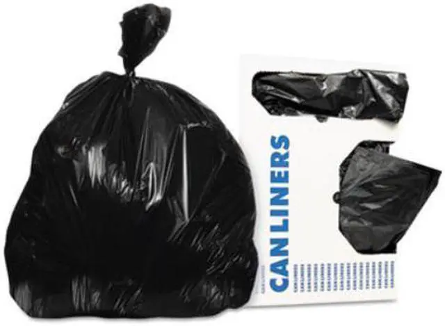 Alt view image 3 of 5 - Heritage Low-Density Can Liners 56 gal 0.9 mil 43 x 47 Black 100/Carton H8647TK