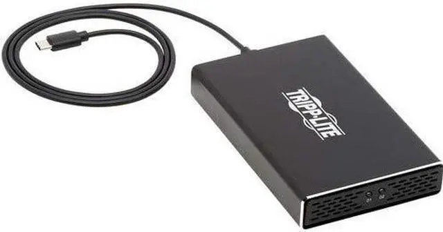 Alt view image 6 of 19 - Tripp Lite USB-C to Dual M.2 SATA SSD/HDD Enclosure Adapter - USB 3.1 Gen 2 (10 Gbps), Thunderbolt 3, UASP, RAID (U457-2M2-SATAG2)