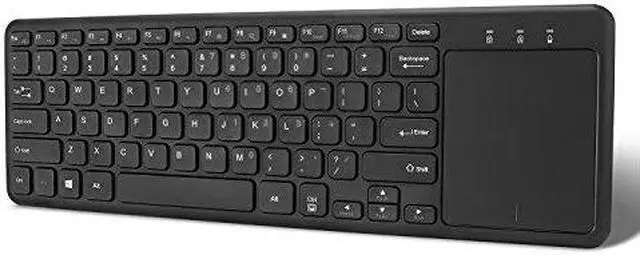Alt view image 6 of 14 - ADESSO WKB-4050UB ADESSO 2.4GHZ WIRELESS KEYBOARD, WITH SCISSOR SWITCH KEYS, LARGE BUILT-IN MULTI-