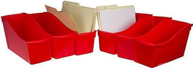Alt view image 2 of 4 - Large Book Bin, Red (Case of 6)