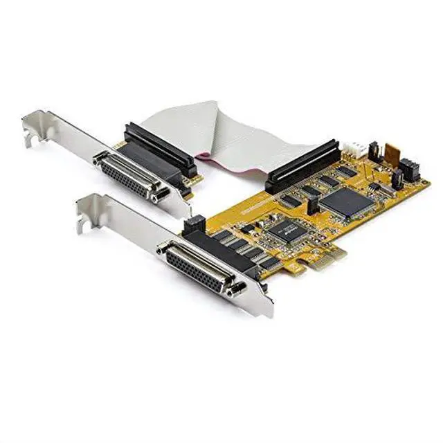 Alt view image 2 of 8 - StarTech.com PEX8S1050LP 8-Port PCI Express Serial Card - 16C1050 UART RS232 - PCIE Low Profile Bracket - DB9 Serial Card (PEX8S1050LP)