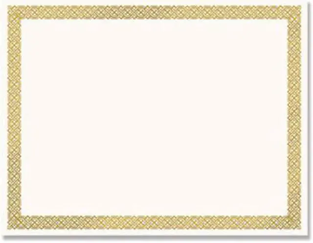 Main image of Masterpiece Studios 936060 Braided Foil Border Certicicate- Pack of 12