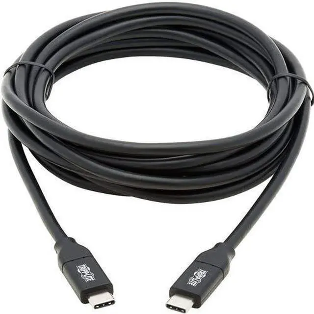 Alt view image 4 of 16 - Tripp Lite 9.8ft USB Type C to USB C USB 2.0 Charging Cable Black