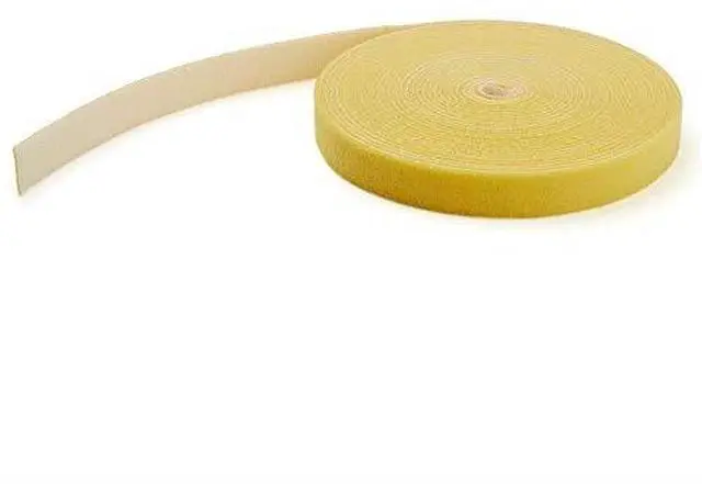 Main image of StarTech.com HKLP25YW Hook and Loop Tape - 25 ft. - Reusable Adjustable Cable Ties - Yellow (HKLP25YW)