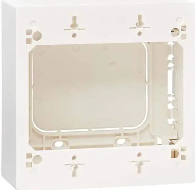 Alt view image 6 of 17 - Tripp Lite Double-Gang Surface-Mount Back Box White TAA N080SMB2WH