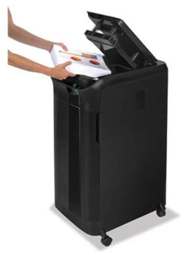 Alt view image 3 of 14 - Fellowes - 4657301 - Fellowes AutoMax 600M Auto Feed Shredder - Micro Cut - 600 Per Pass - Black