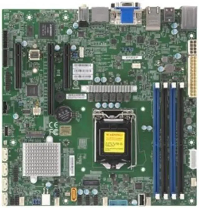 Alt view image 5 of 9 - Supermicro Motherboard MBD-X11SCZ-F-O S1151 C246 PCIE SATA uATX